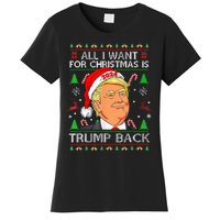 All I Want For Christmas Is Trump Back 2024 Women's T-Shirt