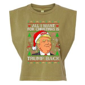 All I Want For Christmas Is Trump Back 2024 Garment-Dyed Women's Muscle Tee