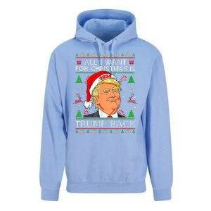 All I Want For Christmas Is Trump Back 2024 Unisex Surf Hoodie