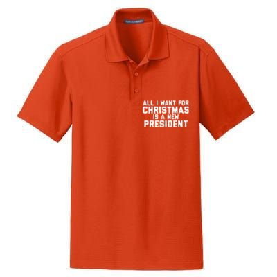 All I Want For Christmas Is A New President Gift Dry Zone Grid Polo