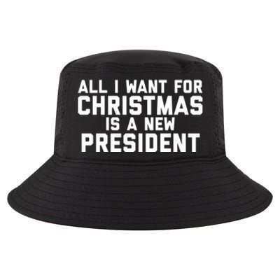 All I Want For Christmas Is A New President Gift Cool Comfort Performance Bucket Hat