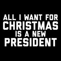 All I Want For Christmas Is A New President Gift 7-Panel Snapback Hat