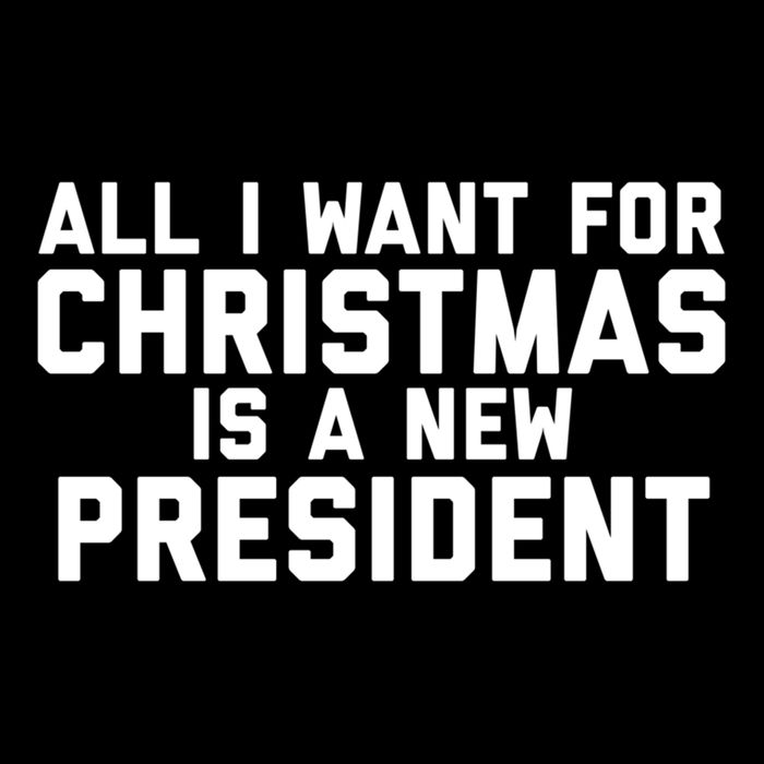 All I Want For Christmas Is A New President Gift 7-Panel Snapback Hat