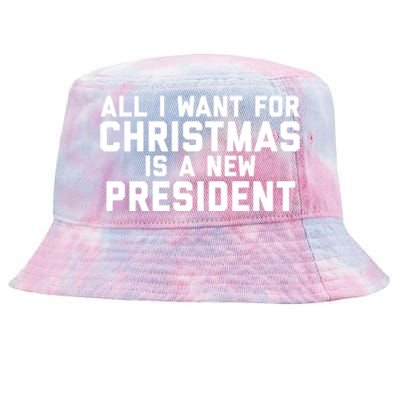 All I Want For Christmas Is A New President Gift Tie-Dyed Bucket Hat