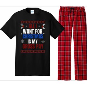 All I Want For Christmas Is My Gross Pay Joke Pajama Set