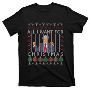 All I Want For Christmas Is Trump In Prison T-Shirt