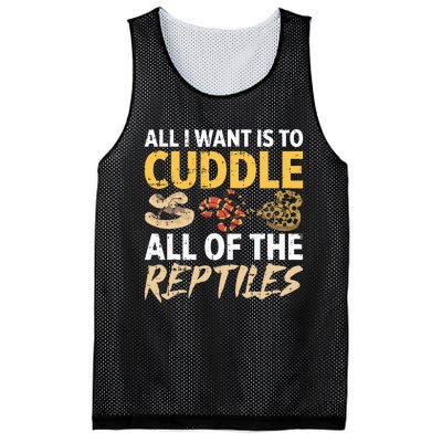 All I Want Is To Cuddle All These Reptiles Lover Mesh Reversible Basketball Jersey Tank