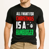 All I Want For Christmas Is A Hamburger Xmas Fast Food Performance Shirt
