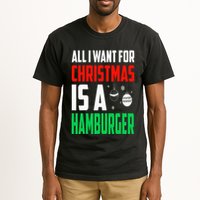 All I Want For Christmas Is A Hamburger Xmas Fast Food Tall T-Shirt