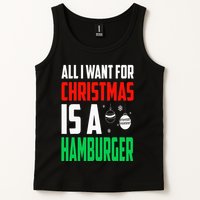 All I Want For Christmas Is A Hamburger Xmas Fast Food Tank Top