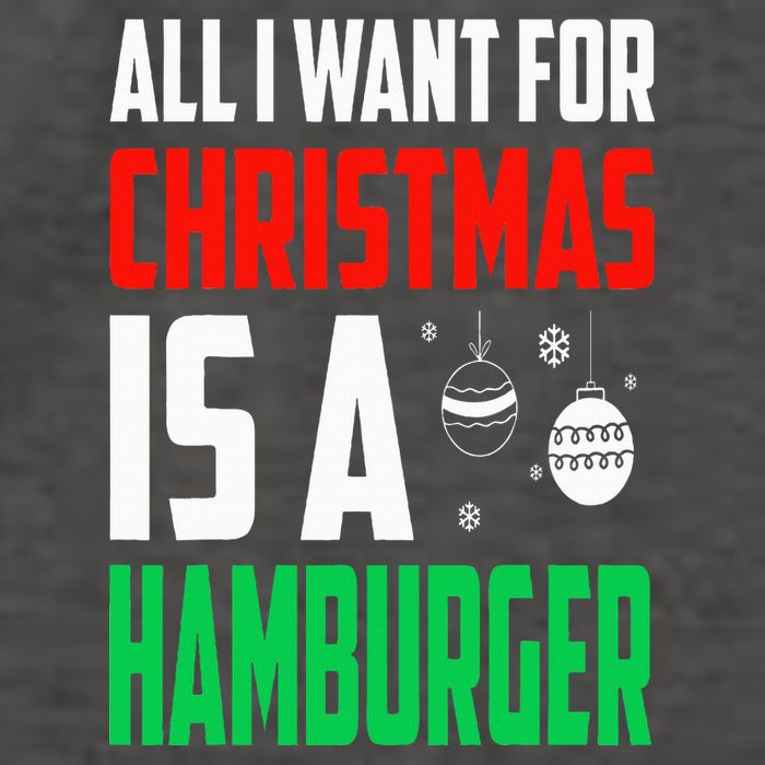All I Want For Christmas Is A Hamburger Xmas Fast Food Vector Backpack