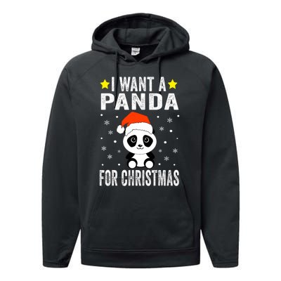 All I Want For Christmas Is More Pandas Christmas Performance Fleece Hoodie