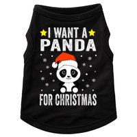 All I Want For Christmas Is More Pandas Christmas Doggie Tank