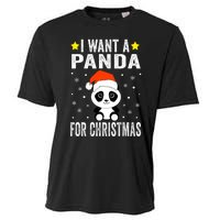 All I Want For Christmas Is More Pandas Christmas Cooling Performance Crew T-Shirt