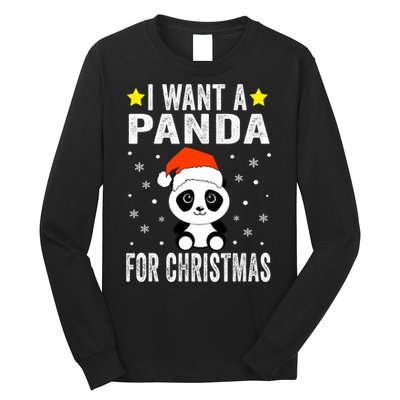 All I Want For Christmas Is More Pandas Christmas Long Sleeve Shirt