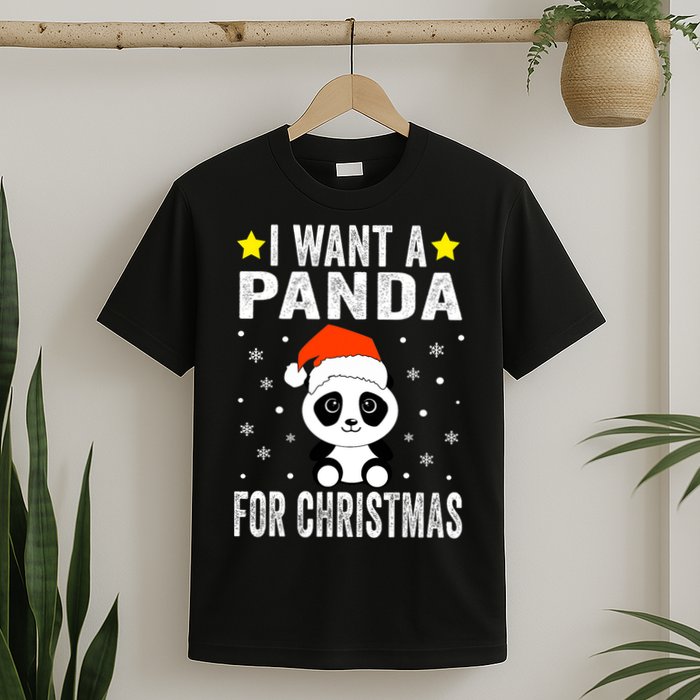 All I Want For Christmas Is More Pandas Christmas T-Shirt
