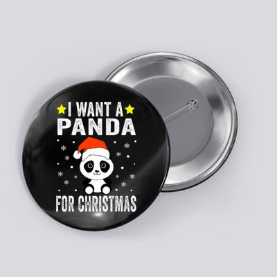 All I Want For Christmas Is More Pandas Christmas Button