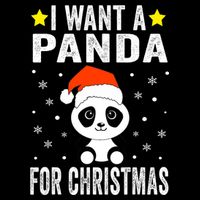All I Want For Christmas Is More Pandas Christmas Button