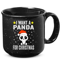 All I Want For Christmas Is More Pandas Christmas 15oz Campfire Ceramic Mug