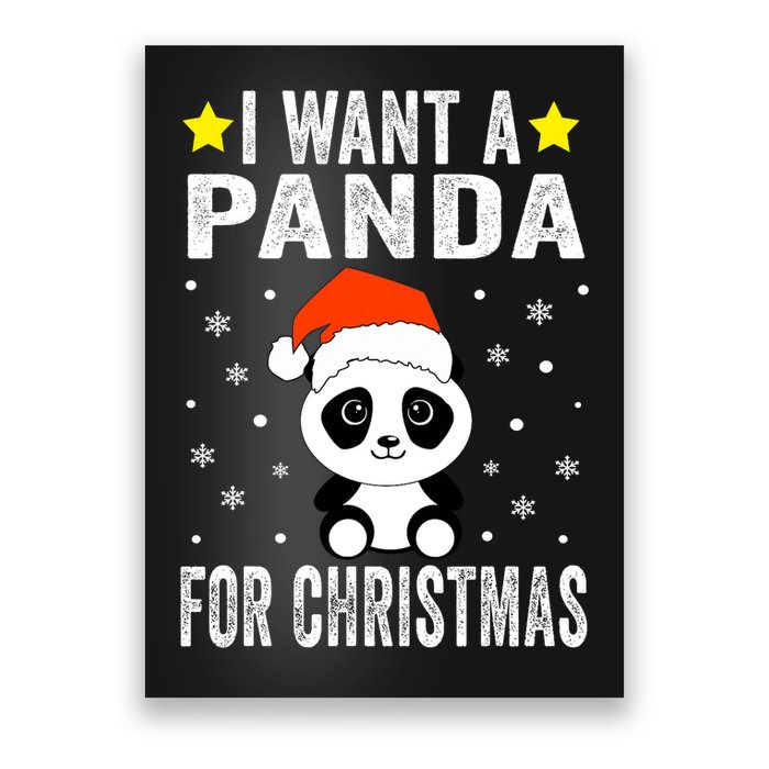 All I Want For Christmas Is More Pandas Christmas Poster