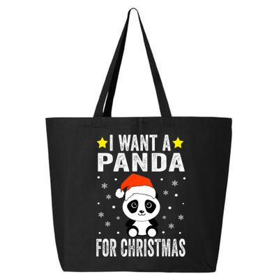 All I Want For Christmas Is More Pandas Christmas 25L Jumbo Tote