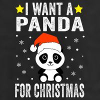 All I Want For Christmas Is More Pandas Christmas 25L Jumbo Tote