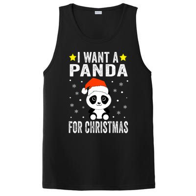 All I Want For Christmas Is More Pandas Christmas PosiCharge Competitor Tank