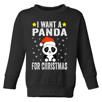All I Want For Christmas Is More Pandas Christmas Toddler Sweatshirt