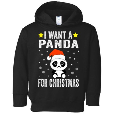 All I Want For Christmas Is More Pandas Christmas Toddler Hoodie