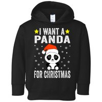 All I Want For Christmas Is More Pandas Christmas Toddler Hoodie