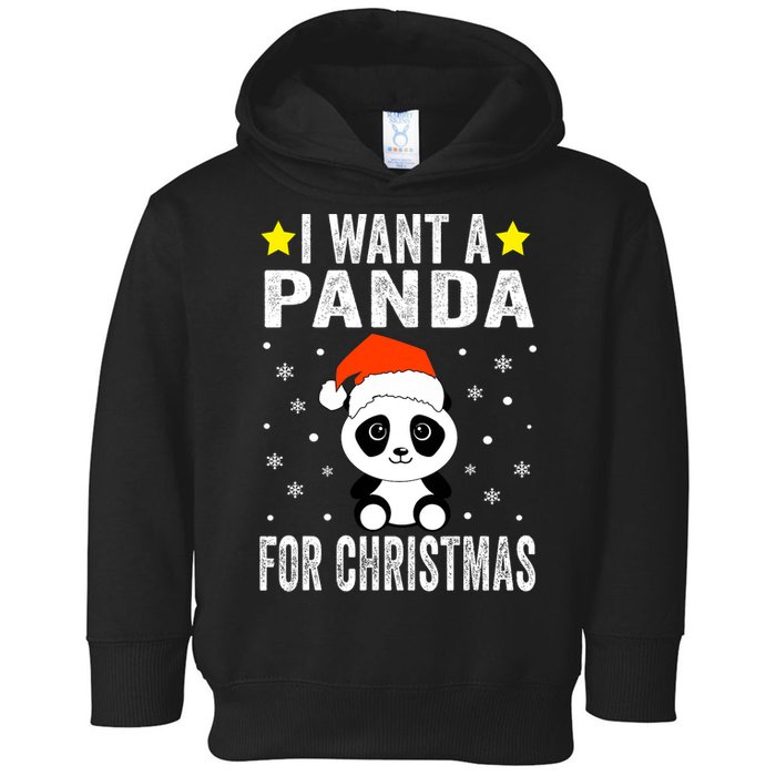All I Want For Christmas Is More Pandas Christmas Toddler Hoodie