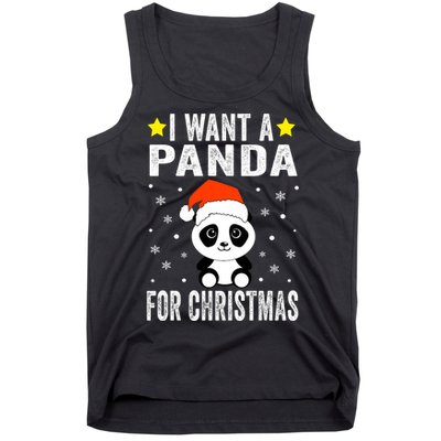 All I Want For Christmas Is More Pandas Christmas Tank Top