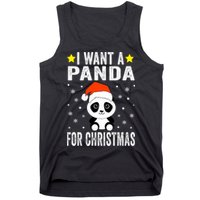 All I Want For Christmas Is More Pandas Christmas Tank Top