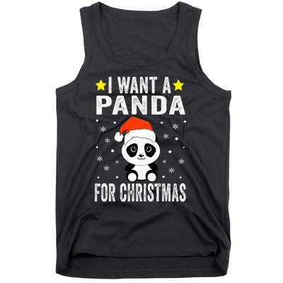 All I Want For Christmas Is More Pandas Christmas Tank Top