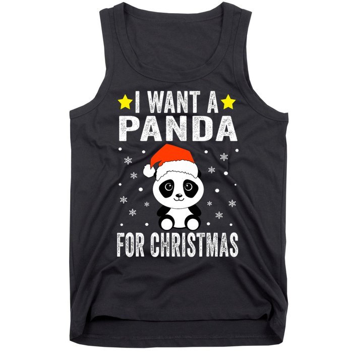 All I Want For Christmas Is More Pandas Christmas Tank Top