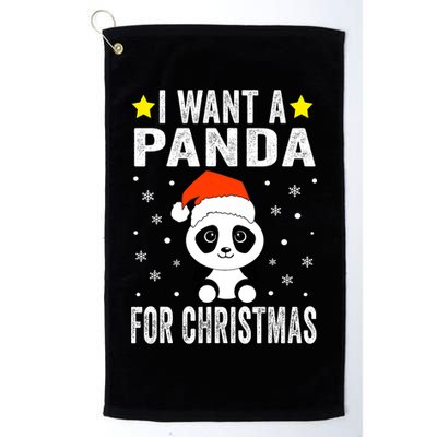 All I Want For Christmas Is More Pandas Christmas Golf Towel