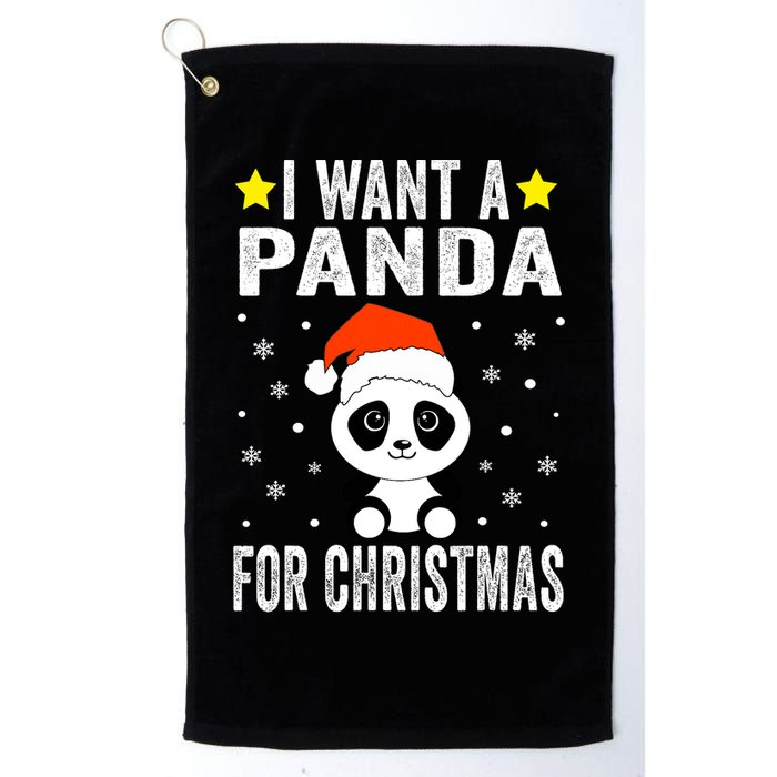 All I Want For Christmas Is More Pandas Christmas Golf Towel