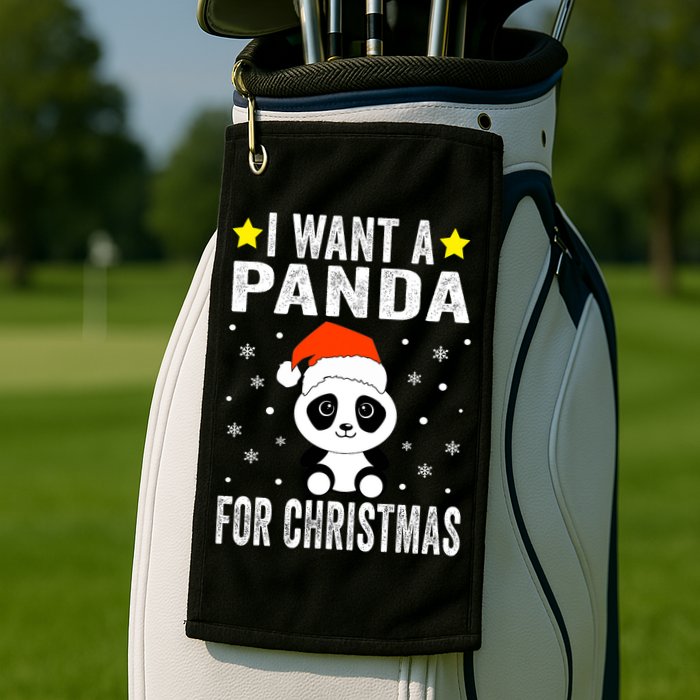 All I Want For Christmas Is More Pandas Christmas Golf Towel