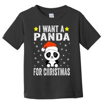 All I Want For Christmas Is More Pandas Christmas Toddler T-Shirt