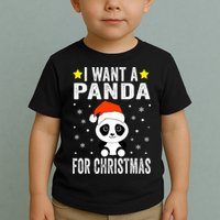 All I Want For Christmas Is More Pandas Christmas Toddler T-Shirt