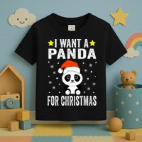 All I Want For Christmas Is More Pandas Christmas Toddler T-Shirt