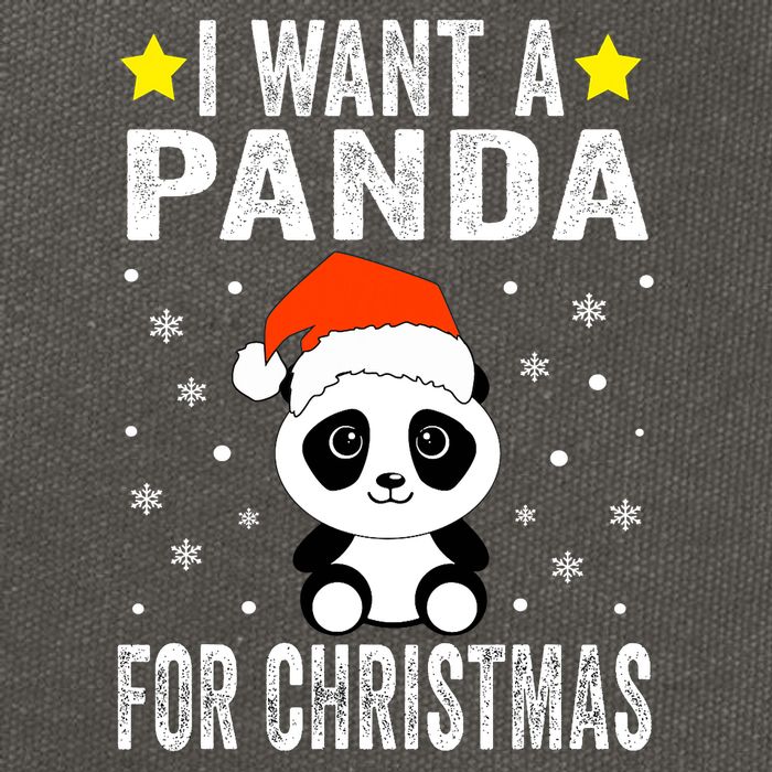 All I Want For Christmas Is More Pandas Christmas Cotton Canvas Backpack