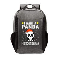 All I Want For Christmas Is More Pandas Christmas Vector Backpack