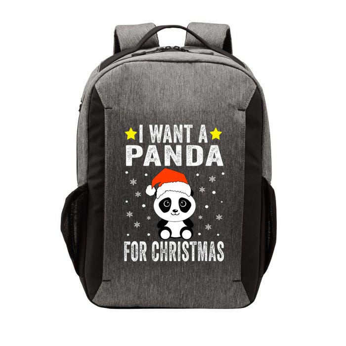 All I Want For Christmas Is More Pandas Christmas Vector Backpack