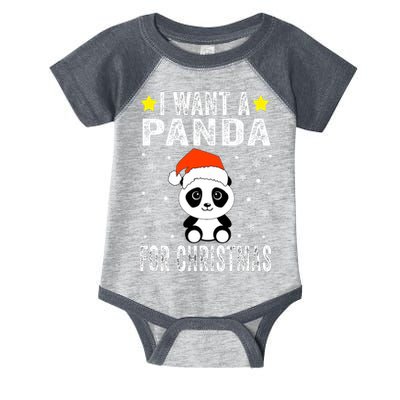 All I Want For Christmas Is More Pandas Christmas Infant Baby Jersey Bodysuit