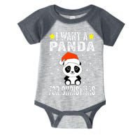 All I Want For Christmas Is More Pandas Christmas Infant Baby Jersey Bodysuit