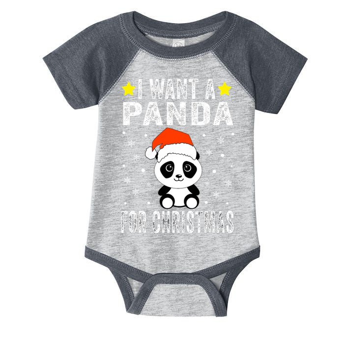 All I Want For Christmas Is More Pandas Christmas Infant Baby Jersey Bodysuit