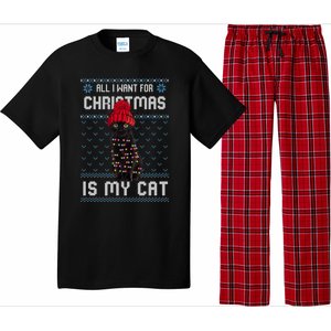 All I Want For Christmas Is My Cat Ugly Christmas Sweater Funny Gift Pajama Set