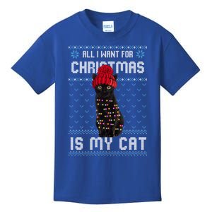 All I Want For Christmas Is My Cat Ugly Christmas Sweater Funny Gift Kids T-Shirt