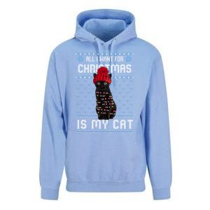 All I Want For Christmas Is My Cat Ugly Christmas Sweater Funny Gift Unisex Surf Hoodie